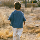 Baggy Tee- Foggy Blue