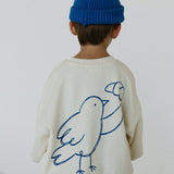 Graphic Crewneck- Early Bird- Cloud