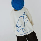 Graphic Crewneck- Early Bird- Cloud