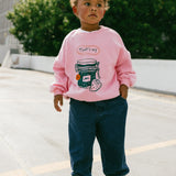 Graphic Crewneck- Jam- Pink