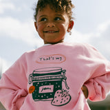 Graphic Crewneck- Jam- Pink