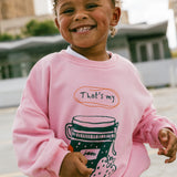 Graphic Crewneck- Jam- Pink