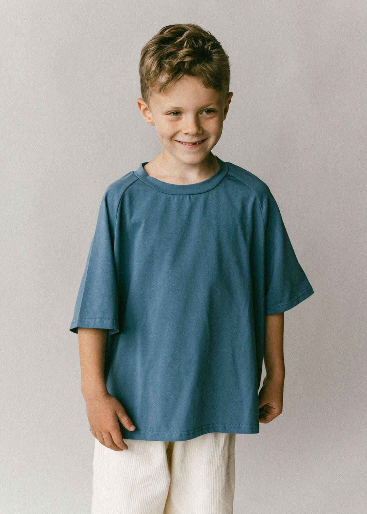 Baggy Tee- Foggy Blue