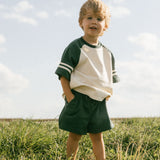 Retro Varsity Set- Pine Green
