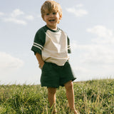 Retro Varsity Set- Pine Green