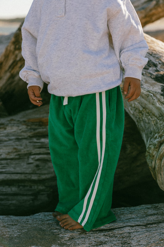 Racer Terry Pants- Green