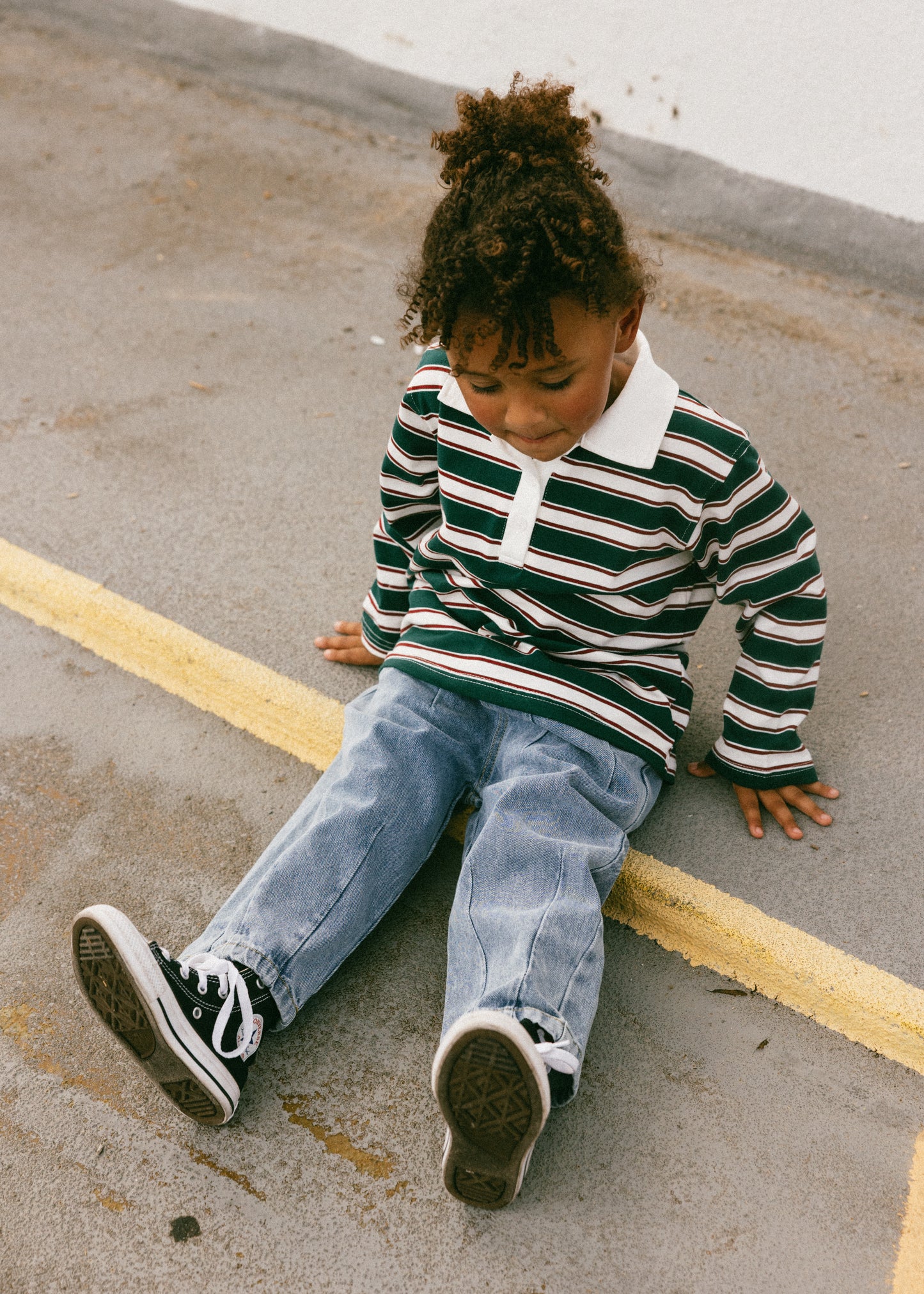 Pleated Denim- Light Wash