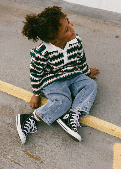 Pleated Denim- Light Wash