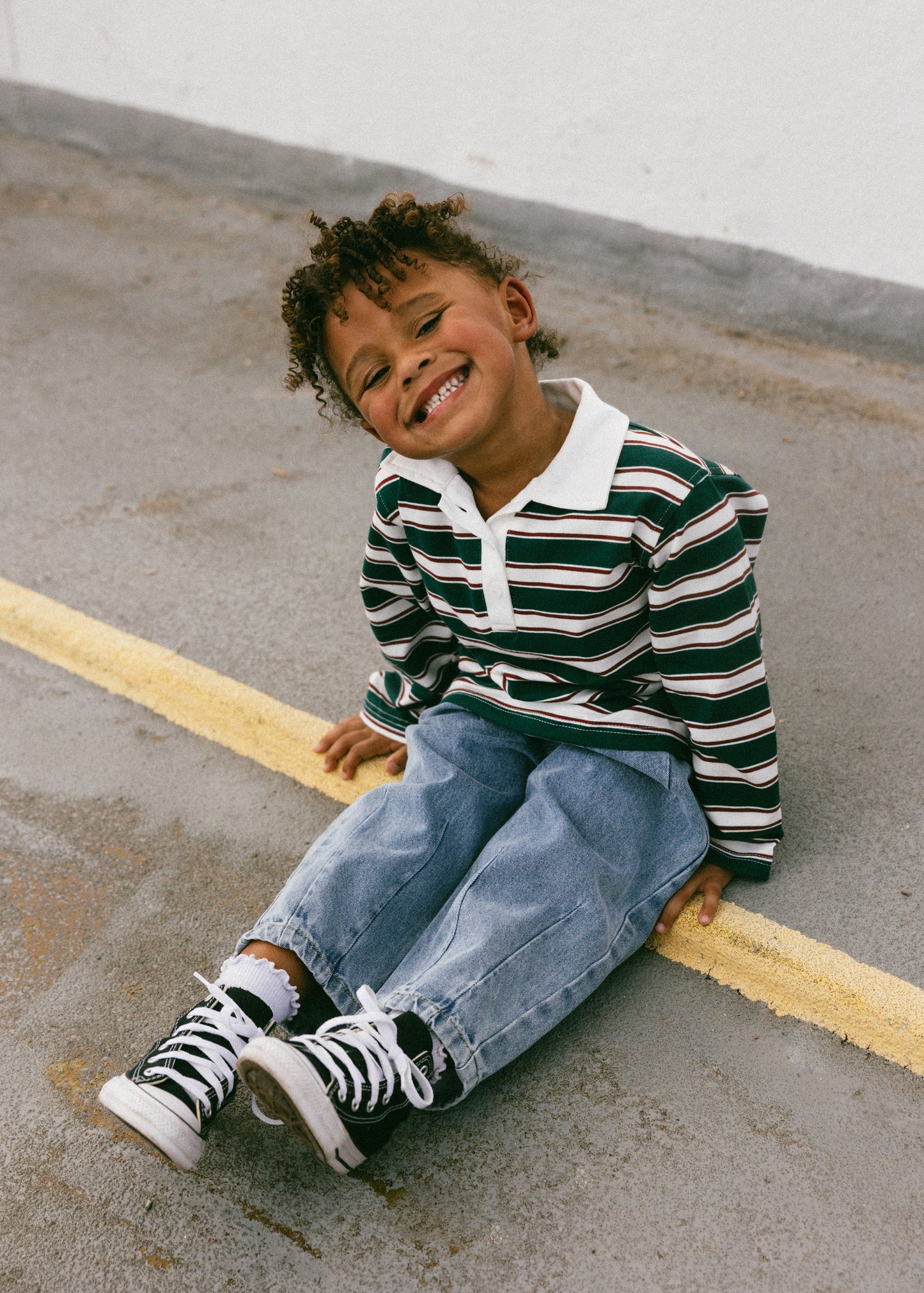 Pleated Denim- Light Wash