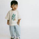 Textured Pin Stripe Pants- Green