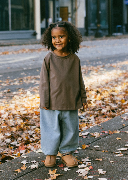 Baggy Long Sleeve- Vintage Brown