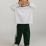 Side Stripe Pants- Moody Blue