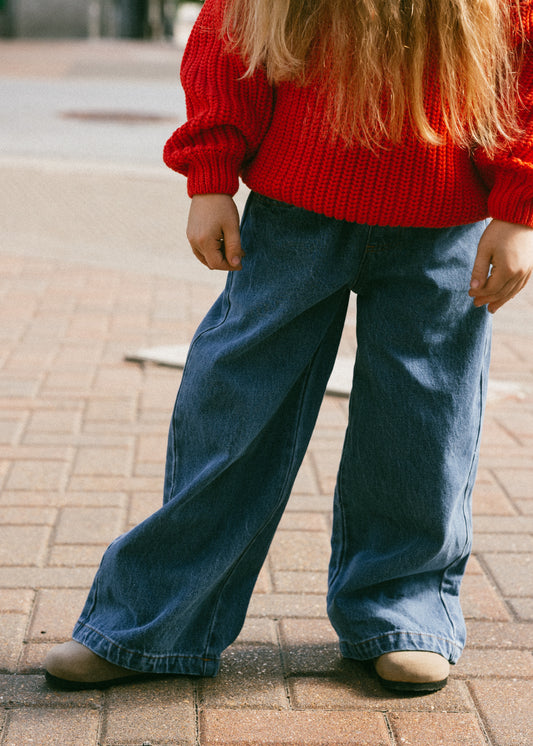 Wide Leg Denim- Medium Wash