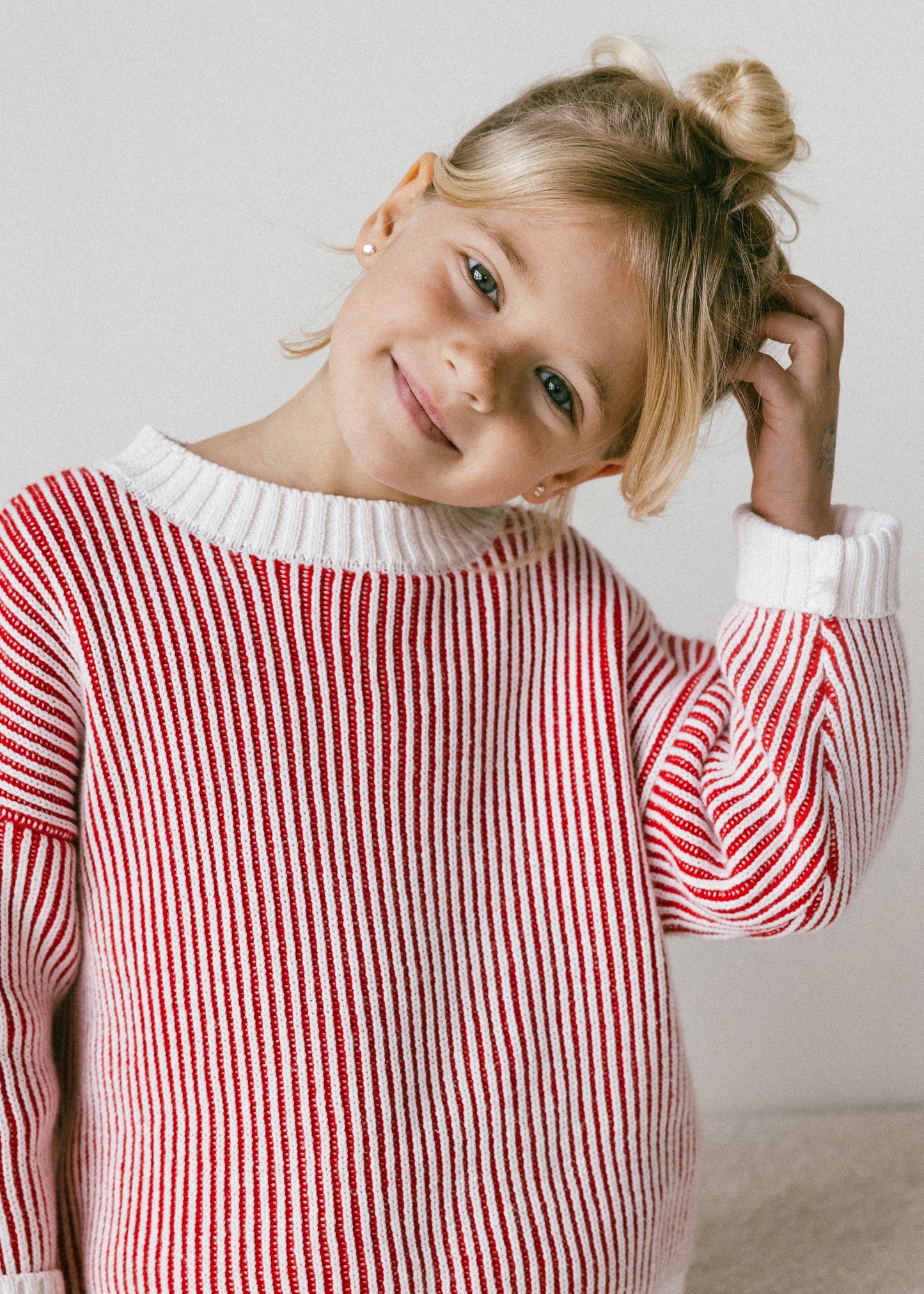 Striped Knit- Red