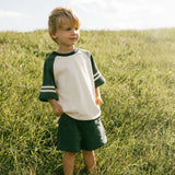 Retro Varsity Set- Pine Green