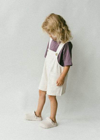 Shortalls- Speckled Cream