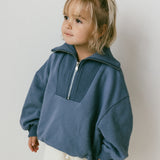 Half Zip Sweater- Blue