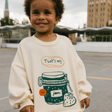 Graphic Crewneck- Jam- Cream