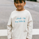 Graphic Long Sleeve- I think I like- Blue