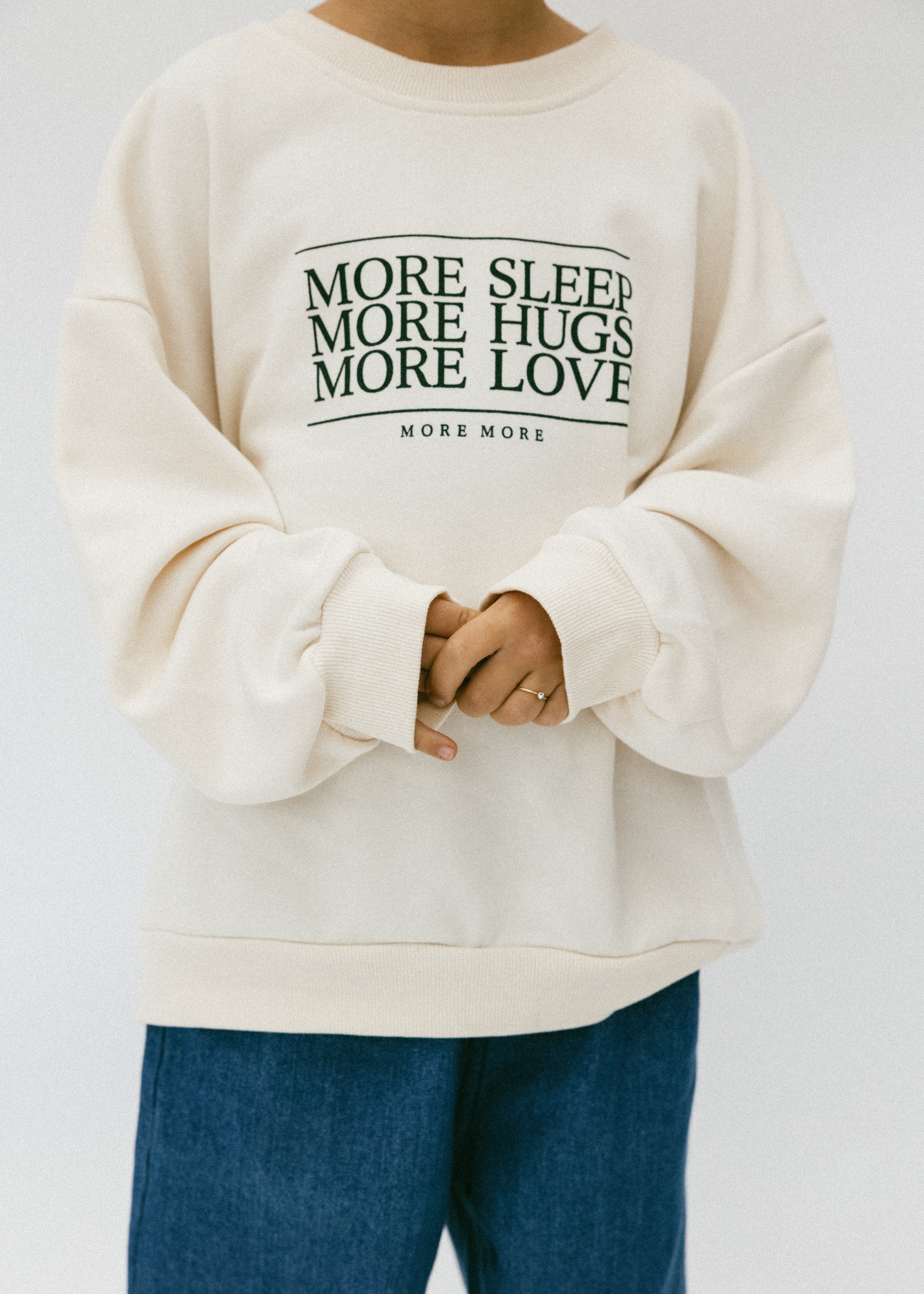  Fostered Collection More More Crewneck