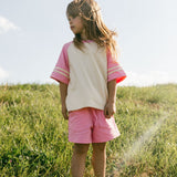 Retro Varsity Set- Bubblegum Pink