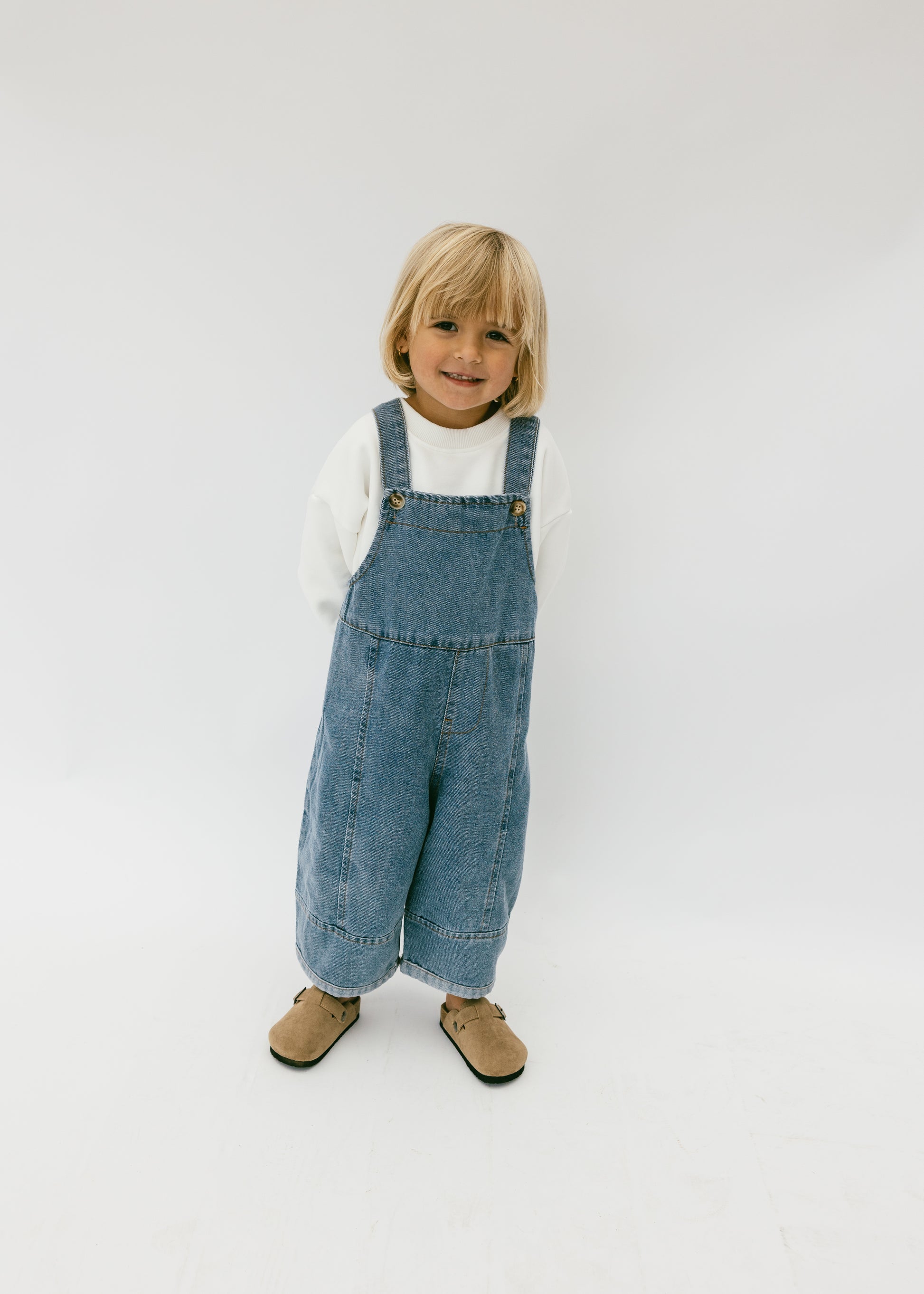 Fostered Collection Oversized Denim Overalls