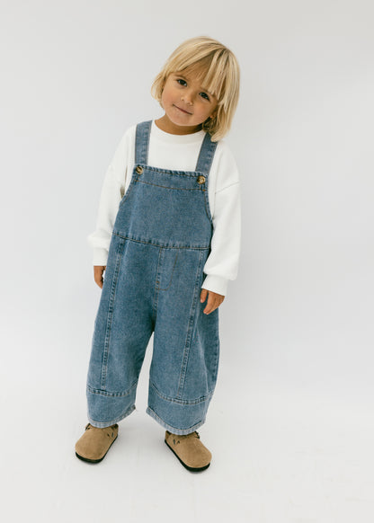 Fostered Collection Oversized Denim Overalls