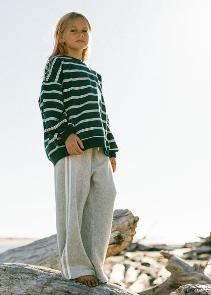Racer Terry Pants- Gray