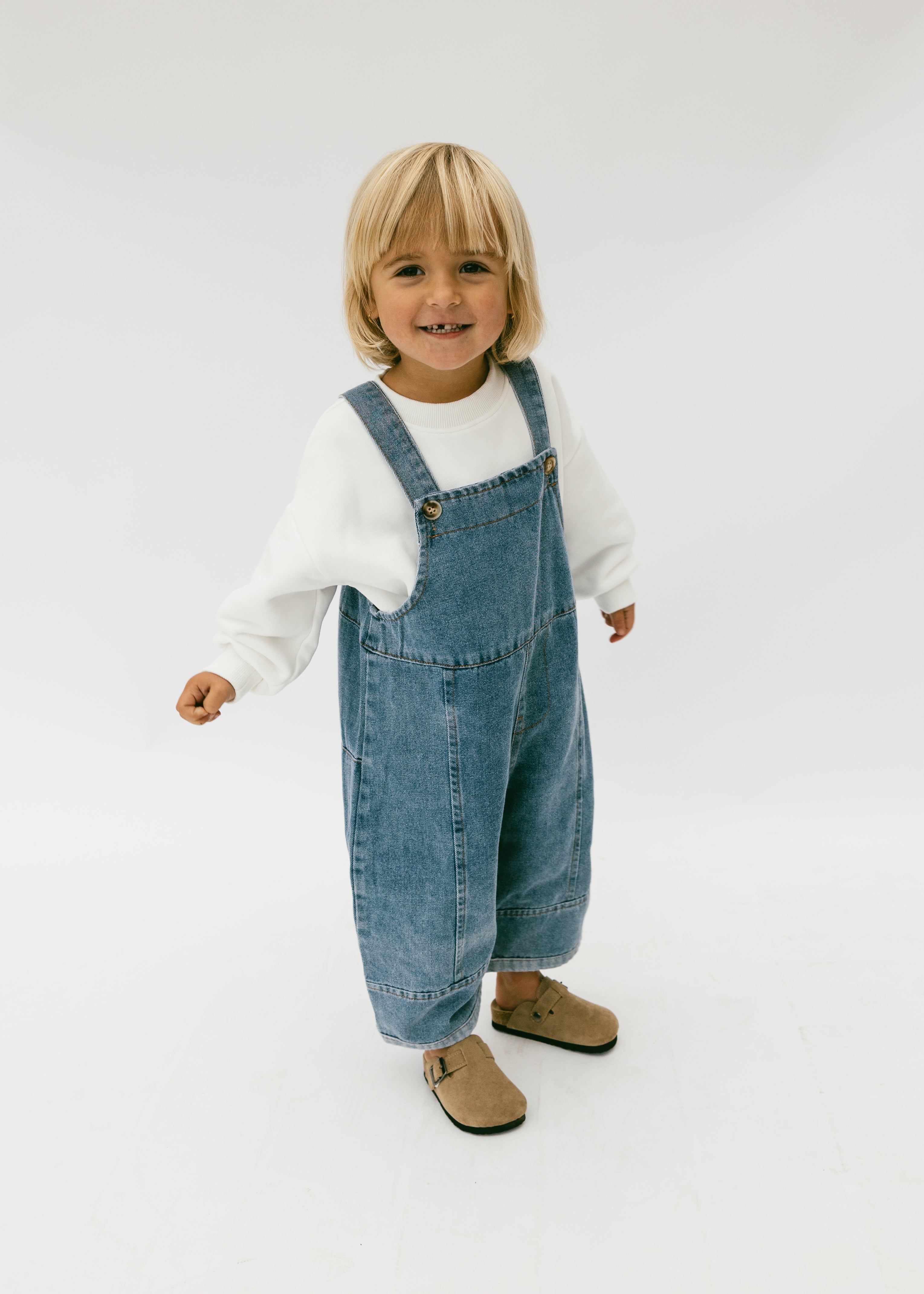 Oversized Overalls- Denim