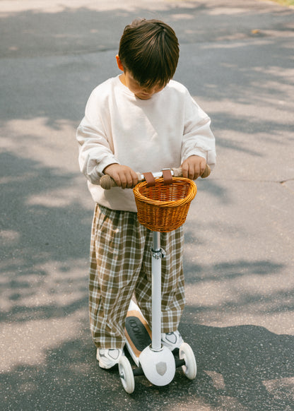 Plaid Pant- Olive