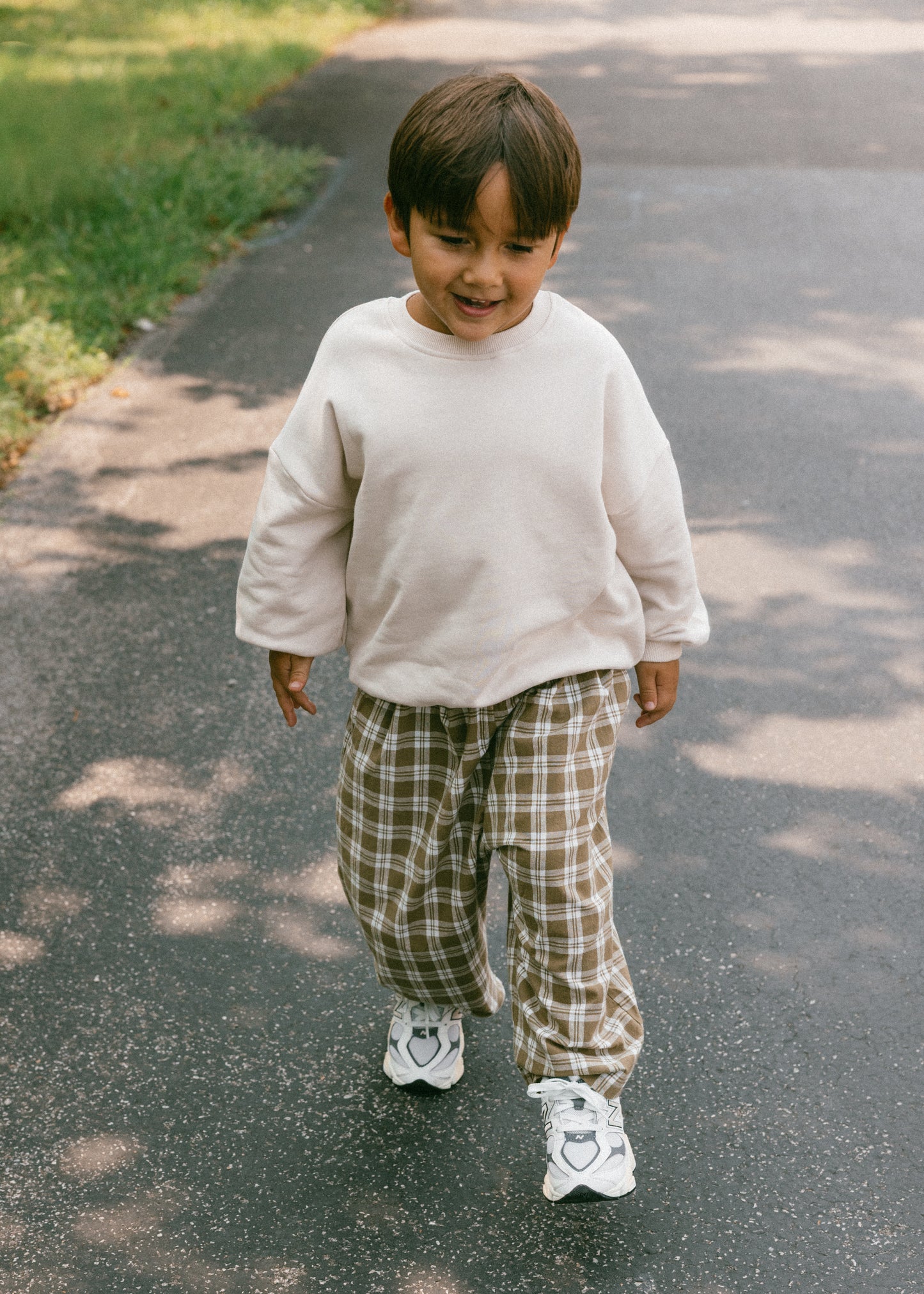 Plaid Pant- Olive