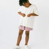 Pin Striped Shorts- Red