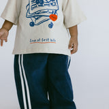 Racer Terry Pants- Bright Navy