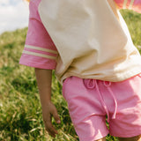 Retro Varsity Set- Bubblegum Pink