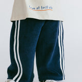 Racer Terry Pants- Bright Navy