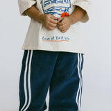 Racer Terry Pants- Bright Navy