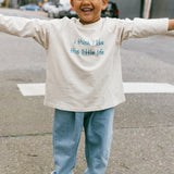 Graphic Long Sleeve- I think I like- Blue