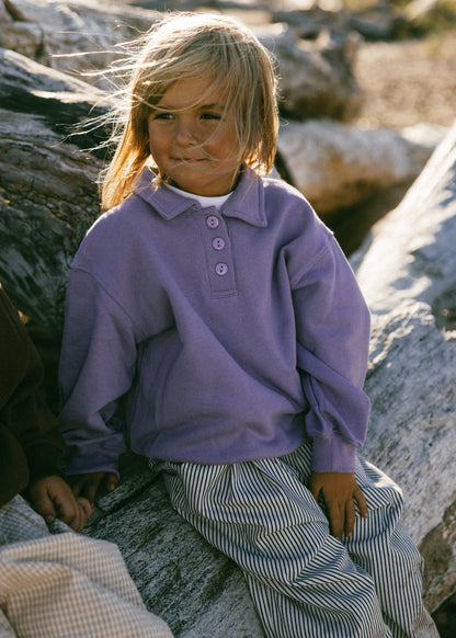 Polo Sweater- Light Purple