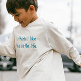 Graphic Long Sleeve- I think I like- Blue