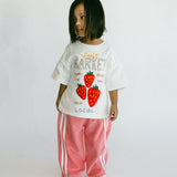 Racer Terry Pants- Bright Pink