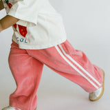 Racer Terry Pants- Bright Pink