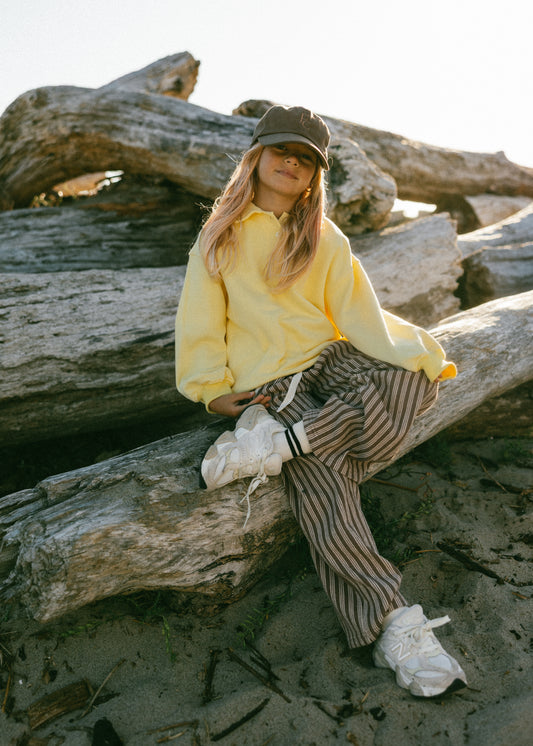 Polo Sweater- Yellow