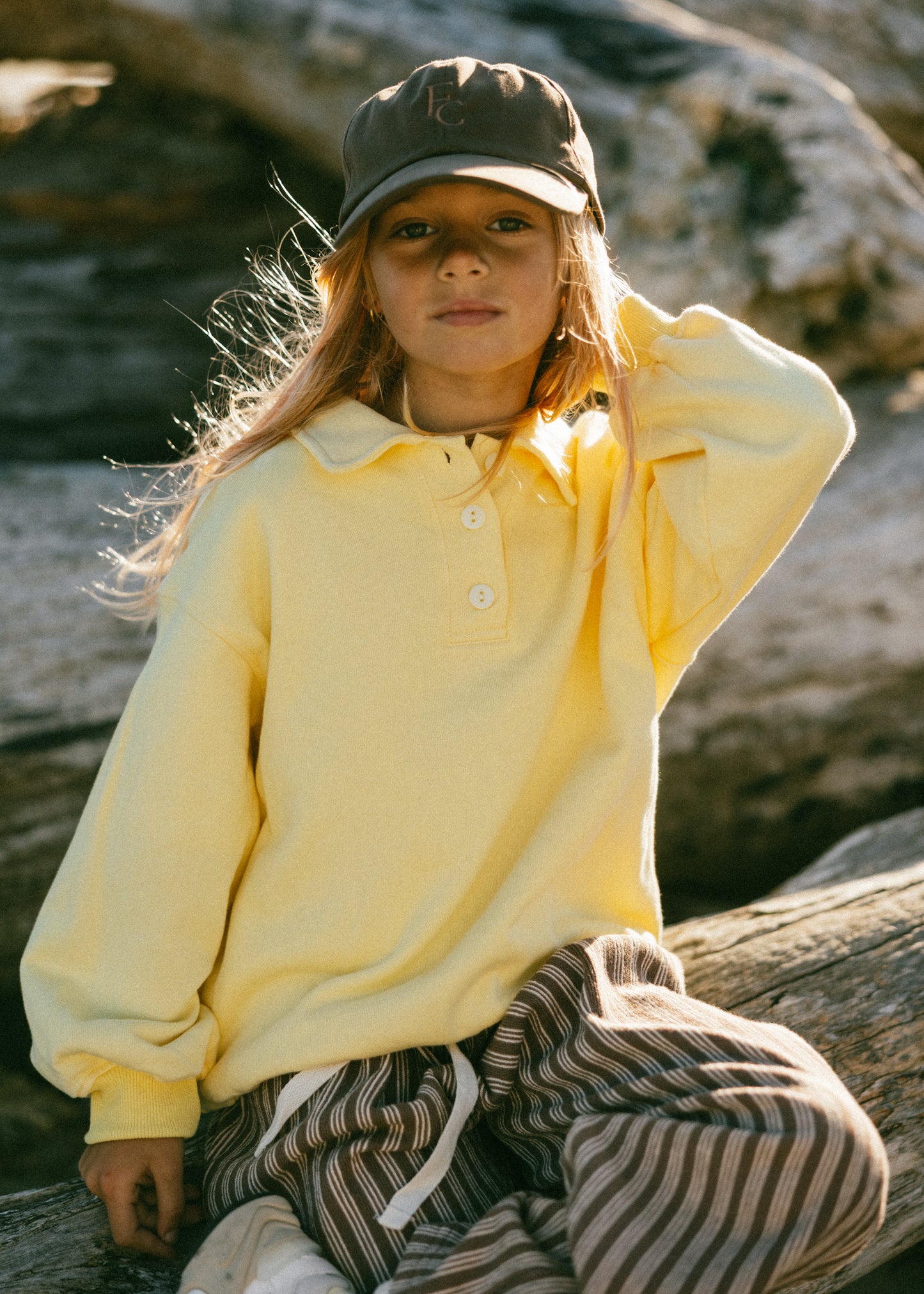 Polo Sweater- Yellow