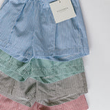 Pin Striped Shorts- Red