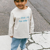 Graphic Long Sleeve- I think I like- Blue