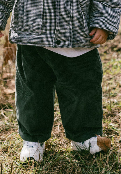 Baggy Cord Pants- Green