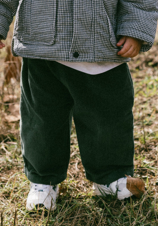 Baggy Cord Pants- Green