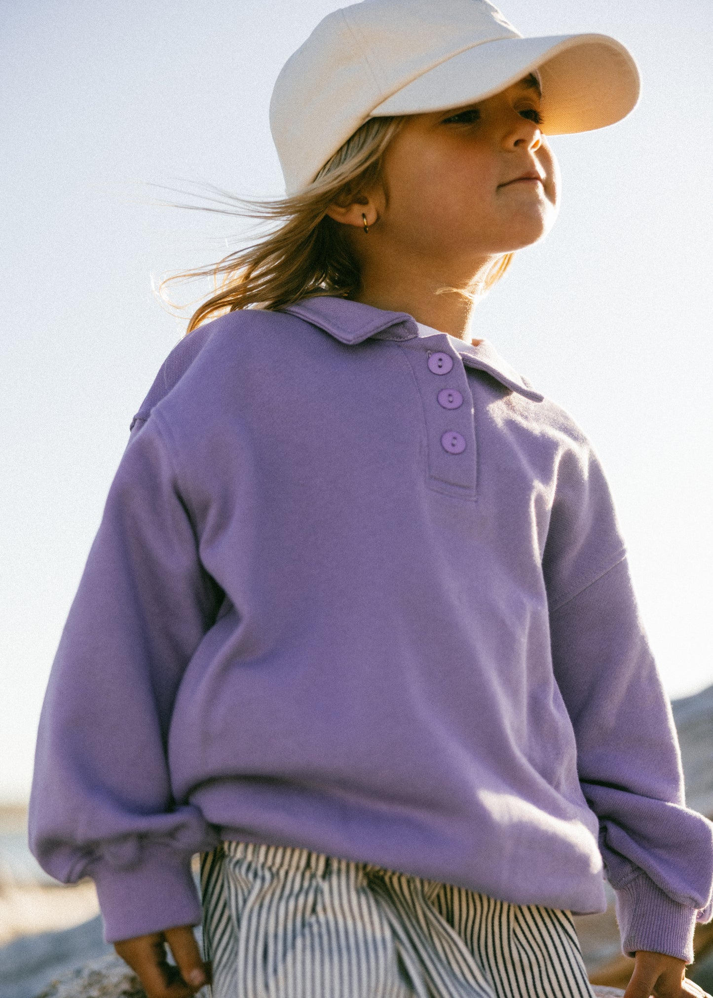 Polo Sweater- Light Purple