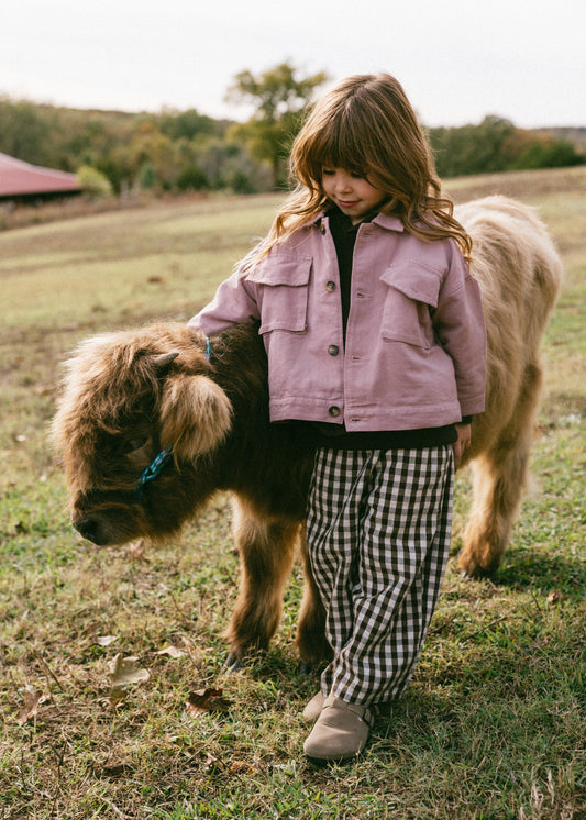 Cargo Jacket- Dusty Rose