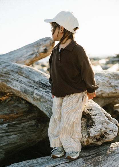 Polo Sweater- Brown
